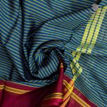 10 Yards Devendra Sarees - Blue and Yellow SASTDC35829 - Image 2