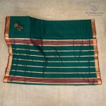 10 Yards Devendra Sarees - Dark Green SASTDC35830