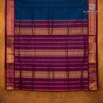 10 Yards Silk Cotton Sarees Vaira oosi - Dark Blue SASTS0035876 - Image 3