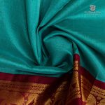 10 Yards Silk Cotton Sarees - Dark Seafoam Blue SASTS0035882 - Image 2