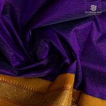 10 Yards Silk Cotton Sarees Vaira oosi - Dark Purple SASTS0035884 - Image 2