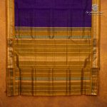 10 Yards Silk Cotton Sarees Vaira oosi - Dark Purple SASTS0035884 - Image 3