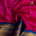 10 Yards Silk Cotton Sarees - Rani Pink SASTS0035885 - Image 2
