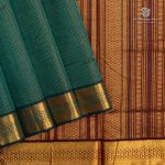 10 Yards Silk Cotton Sarees - Dark Green SASTS0035886