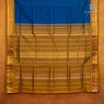 10 Yards Silk Cotton Sarees Vaira oosi - Indigo Blue SASTS0035892 - Image 3