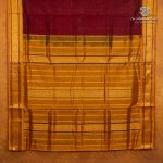 10 Yards Silk Cotton Sarees Vaira oosi - Maroon SASTS0035893 - Image 3