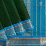 10 Yards Silk Cotton Sarees Vaira oosi - Dark Green SASTS0035894