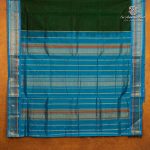 10 Yards Silk Cotton Sarees Vaira oosi - Dark Green SASTS0035894 - Image 3