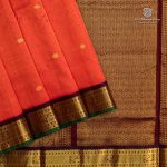 10 Yards Silk Cotton Sarees - Red Orange SASTS0035896