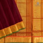 10 Yards Silk Cotton Sarees - Dark Maroon SASTS0035899