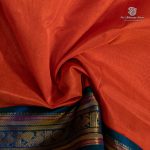 10 Yards Silk Cotton Sarees Vaira oosi - Peach SASTS0035900 - Image 2