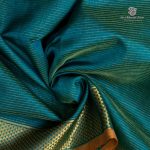 10 Yards Silk Cotton Sarees Vaira oosi - Teal SASTS0035901 - Image 2