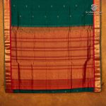 10 Yards Silk Cotton Sarees - Dark Seafoam Green SASTS0035903 - Image 3