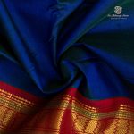 10 Yards Silk Cotton Sarees - Dual Shade Blue SASTS0035904 - Image 2