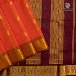 10 Yards Silk Cotton Sarees - Red Orange SASTS0035906