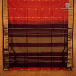 10 Yards Silk Cotton Sarees - Red Orange SASTS0035906 - Image 3