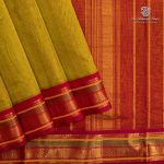 10 Yards Silk Cotton Sarees Vaira oosi- Sambangi Green SASTS0035907