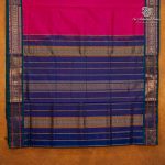 10 Yards Silk Cotton Sarees Vaira oosi- Rani Pink SASTS0035908 - Image 3