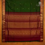 10 Yards Silk Cotton Sarees - Dark Olive Green SASTS0035911 - Image 3