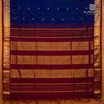 10 Yards Silk Cotton Sarees - Royal Blue SASTS0035912 - Image 3