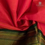 10 Yards Silk Cotton Sarees Vaira Oosi - Peachish Pink SASTS0035913 - Image 2