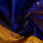 10 Yards Silk Cotton Sarees Vaira Oosi - Royal Blue SASTS0035915 - Image 2