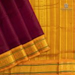 10 Yards Silk Cotton Sarees Vaira Oosi - Dark Wine SASTS0035916