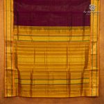 10 Yards Silk Cotton Sarees Vaira Oosi - Dark Wine SASTS0035916 - Image 3