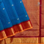 10 Yards Silk Cotton Sarees - Peacock Blue SASTS0035918