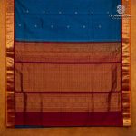 10 Yards Silk Cotton Sarees - Peacock Blue SASTS0035918 - Image 3