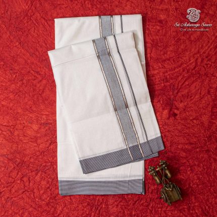 8 Muzham Dhoti Bleached - SASDS0035920