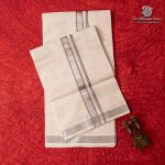 8 Muzham Dhoti UnBleached - SASDS0035923
