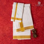 8 Muzham Dhoti UnBleached - SASDS0035935