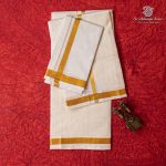 8 Muzham Dhoti UnBleached - SASDS0035937