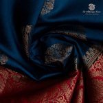 Tussar/Mango Silk - Dark Teal Blue SASMT0035946 - Image 2