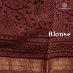 Pure Maheshwari Silk Sarees - Copper SASMS35960 - Image 3