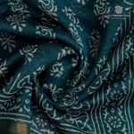 Pure Chanderi Silk Sarees - Teal Green SASMS35962 - Image 2