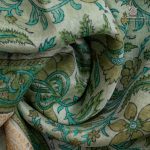 Pure Maheshwari Silk Sarees - Light Pista SASMS35963 - Image 2