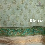 Pure Maheshwari Silk Sarees - Light Pista SASMS35963 - Image 3