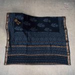 Pure Maheshwari Silk Sarees - Black SASMS35964