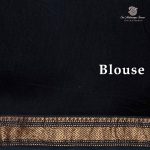 Pure Maheshwari Silk Sarees - Black SASMS35964 - Image 3