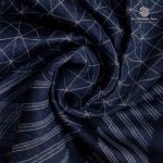 Pure Chanderi Silk Sarees - Greyish Blue SASMS35966 - Image 2