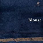 Pure Chanderi Silk Sarees - Greyish Blue SASMS35966 - Image 3