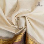 Silk Cotton Sarees Simple – Ivory SAS35969 - Image 2
