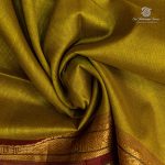 Silk Cotton Sarees Simple – Sambangi Green SAS35972 - Image 2