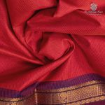 Silk Cotton Sarees Simple – Coral Red SAS35973 - Image 2