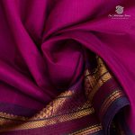 Silk Cotton Sarees Simple – Majenta Pink SAS35974 - Image 2