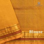 Silk Cotton Sarees Simple – Dual Shade Blue SAS35975 - Image 3