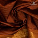 Silk Cotton Sarees Simple – Rust Orange SAS35976 - Image 2