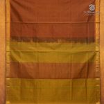 Silk Cotton Sarees Simple – Rust Orange SAS35976 - Image 4
